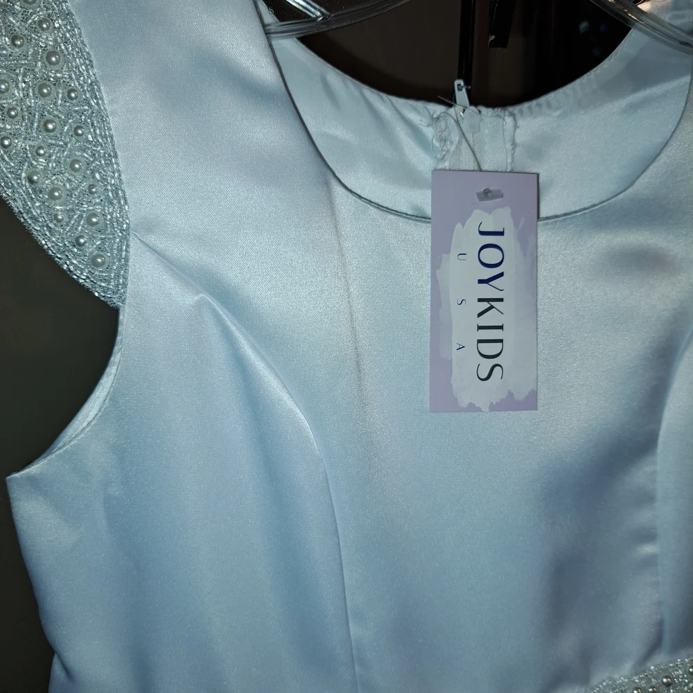 Elegant White Kids Formal Dress